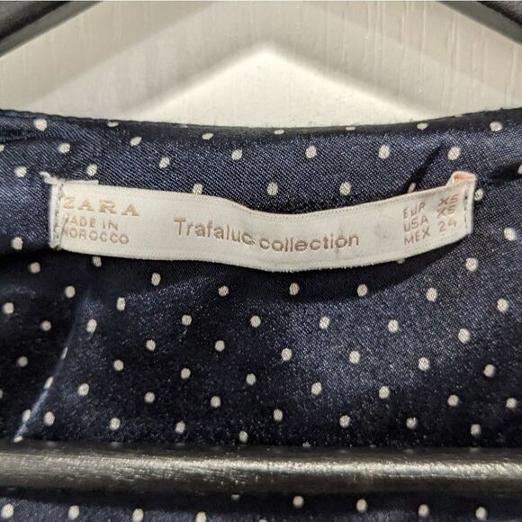 ZARA | Polka dot double breasted Blouse - Picture 4 of 9